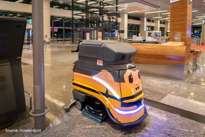 Image of a autonomous cleaning robot
